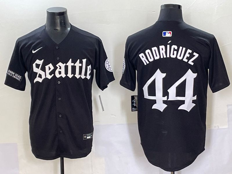 Men 2025 Seattle Mariners 44 Rodriguez Five generations Joint Name Nike MLB Jersey style 13